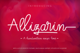 Allizarin: The Playful Handwritten Font for Authentic Branding