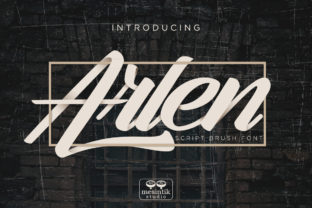 Arlen Script: The Clean Brush Font for Elegant Craft Projects