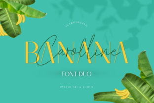 Banana Carolline Duo: A Modern Script and Sans Serif Typeface for Web Design