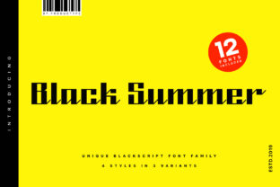 Black Summer Family Typeface Review: Bold Blackletter for Modern Brands
