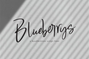 Blueberrys: A Modern Script Handwritten Font for Editorial Design