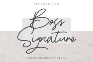 Boss: The Handwritten Typeface for Authentic Brand Identity