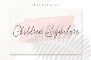 Children Signature Typeface Review: A Bouncy Handwritten Font for Editorial Design