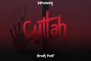 Cyttah: The Horror Script Font for Dark Halloween Campaigns