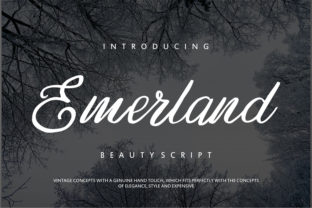 Emerland Typeface for Authentic Handwritten Branding