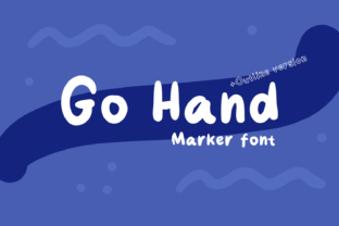 Go Hand: A Modern Handwritten Font for Crafters and Sellers