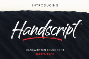 Handscript: A Bold Handwritten Brush Font for Editorial Design