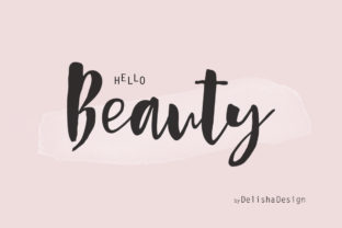Hello Beauty Typeface for Handmade Branding and Labels