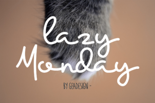 Lazy Monday: The Playful Handwritten Font for Editorial Design