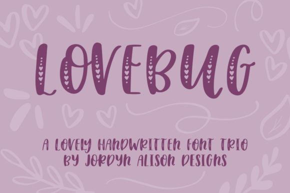 Lovebug: The Handwritten Font Trio for Romantic Brand Campaigns