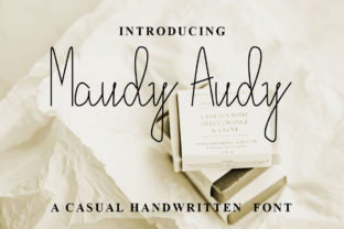 Maudy Audy: A Handwritten Font for Editorial Design