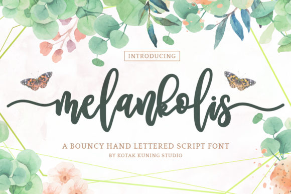 Melankolis: A Romantic Script Font for Editorial Design