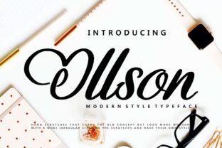 Ollson: A Modern Handwritten Font with a Bold Touch for Brand Identity