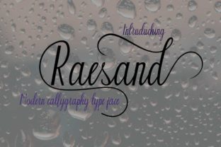 Raesand: A Modern Script Handwritten Font for Creative Projects