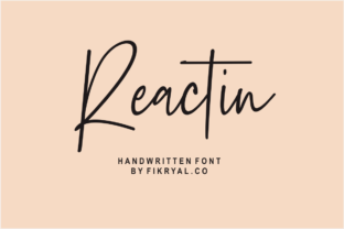 Reactin: A Stunning Handwritten Font for Editorial Design
