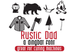Rustic Dad: A Unique Camping-Themed Font for Outdoor Branding