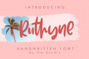 Ruthyne: The Modern Script Handwritten Font for Small Business Branding
