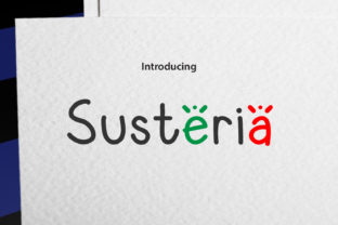 Susteria: A Playful Handwritten Font for Whimsical Branding
