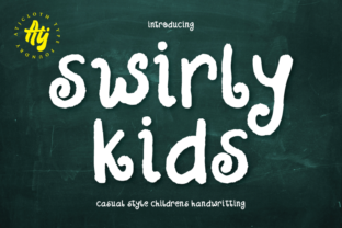 Swirly Kids: The Textured Brush Font for Scroll-Stopping Visuals
