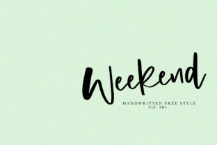 Weekend: A Relaxed Handwritten Font for Editorial Design
